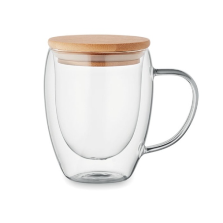 Mug en verre personnalisable double paroi 300ml - TIRAL