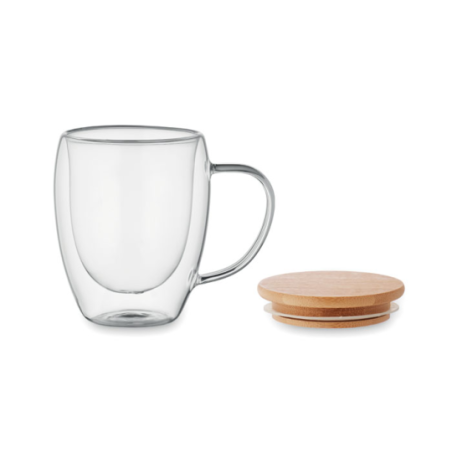 Mug en verre personnalisable double paroi 300ml - TIRAL