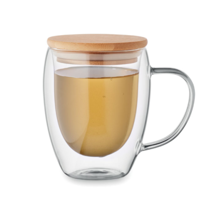 Mug en verre personnalisable double paroi 300ml - TIRAL