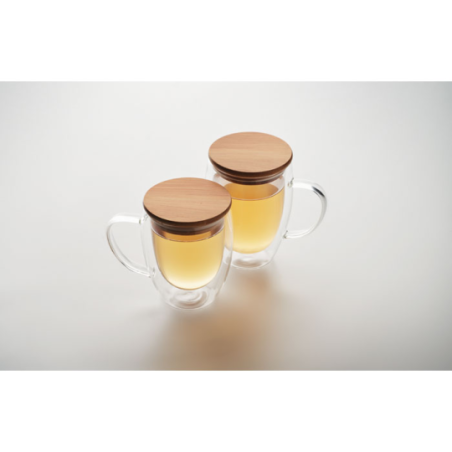 Mug en verre personnalisable double paroi 300ml - TIRAL